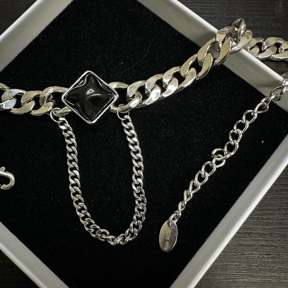 Special Black Charm Adjustable Chain Chocker/ designer brand OCTO VITA
